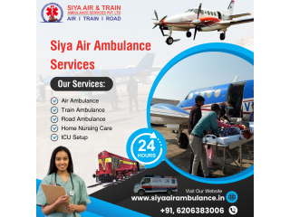 Siya Air Ambulance Service in Kolkata  Evacuate Urgently With All Helps